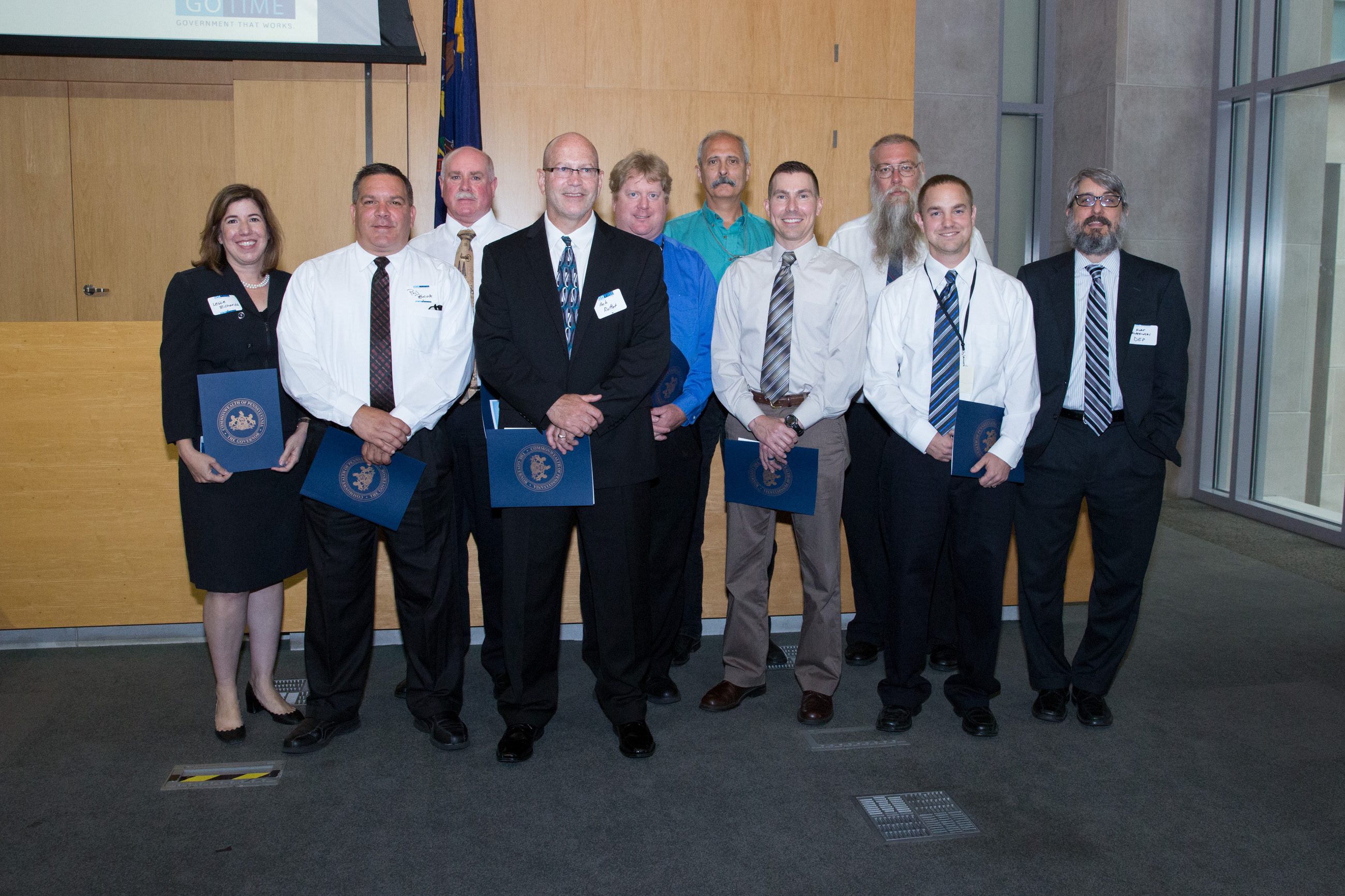 penndot and dep staff receive a go-time award for streamlining oil and gas inspections with mobile technology