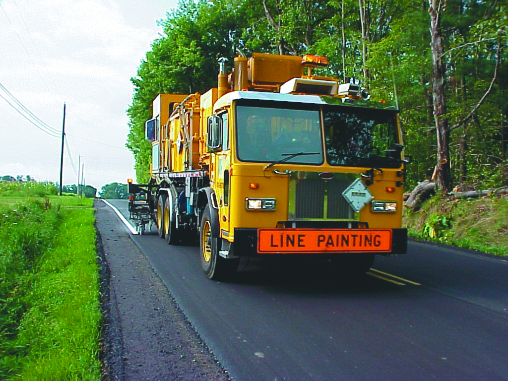 PennDOT line painting truck